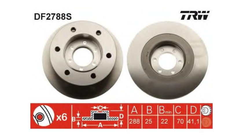 Disc frana Iveco DAILY II bus 1989-1999 #2 02666100A