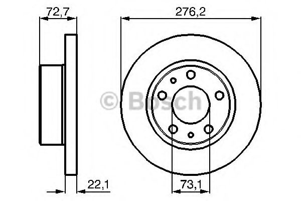 Disc frana IVECO DAILY III caroserie inchisa/combi (1997 - 2007) BOSCH 0 986 479 162 piesa NOUA