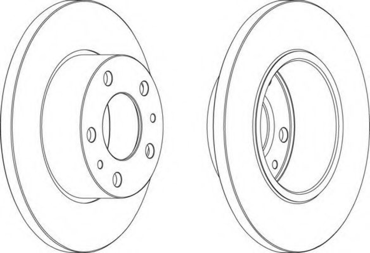 Disc frana IVECO DAILY III caroserie inchisa/combi (1997 - 2007) FERODO FCR195A piesa NOUA