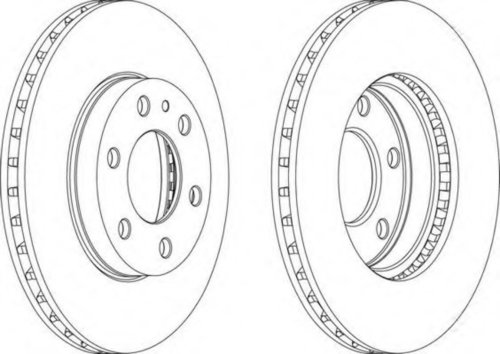 Disc frana IVECO DAILY III platou / sasiu (1999 - 2006) JURID 569165J piesa NOUA