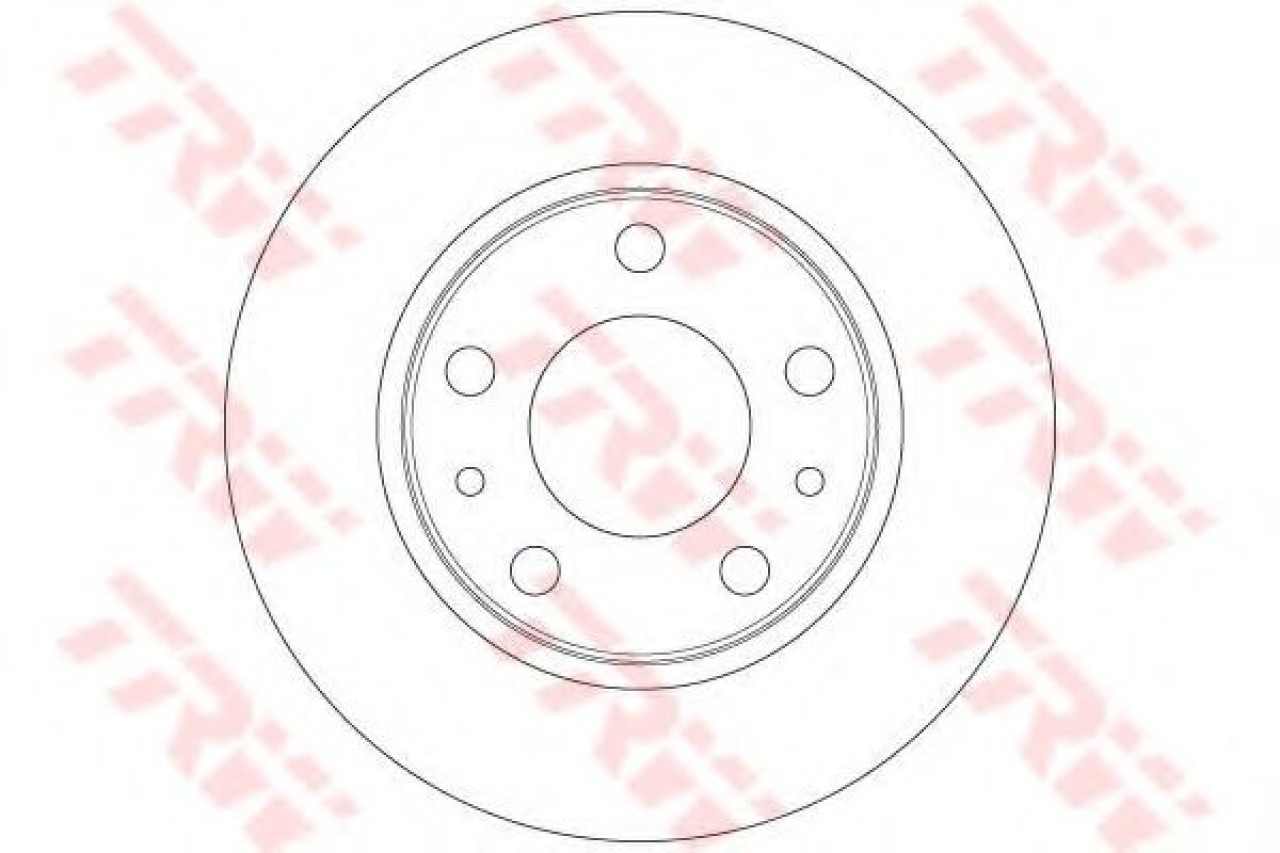 Disc frana IVECO DAILY III platou / sasiu (1999 - 2006) TRW DF6412 piesa NOUA