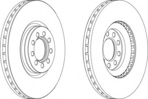 Disc frana IVECO DAILY IV autobasculanta (2006 - 2011) FERODO FCR317A piesa NOUA