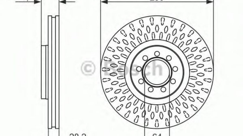 Disc frana IVECO DAILY IV autobasculanta (2006 - 2011) BOSCH 0 986 479 718 piesa NOUA