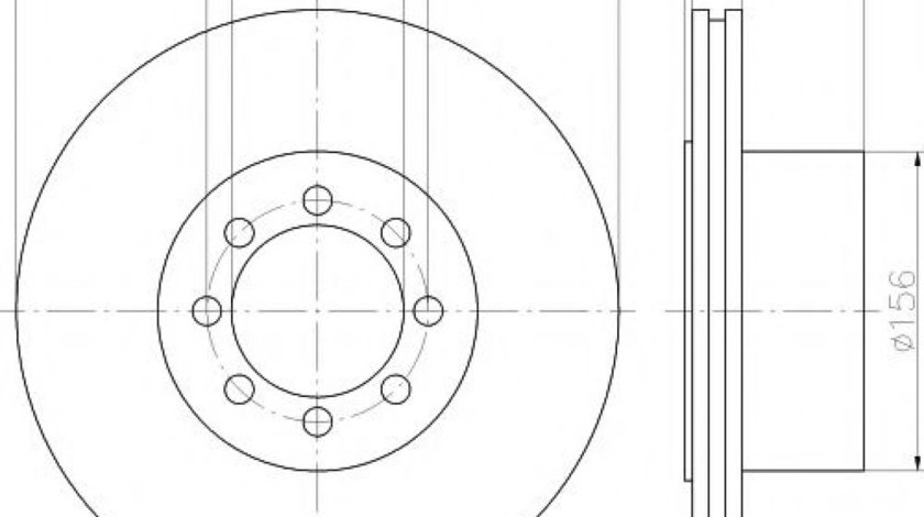 Disc frana IVECO DAILY IV bus (2006 - 2011) HELLA PAGID 8DD 355 117-481 piesa NOUA