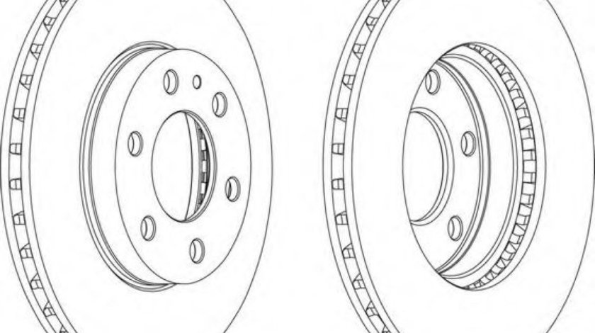 Disc frana IVECO DAILY IV bus (2006 - 2011) JURID 569165J piesa NOUA