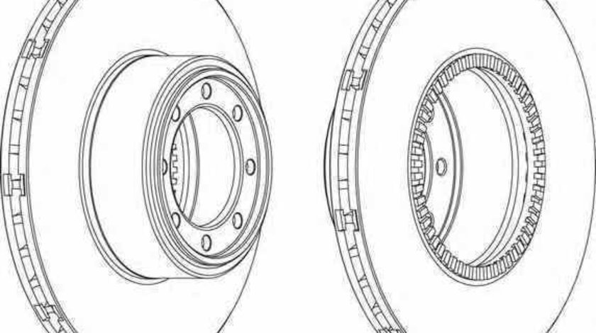 Disc frana IVECO DAILY IV caroserie inchisa/combi FERODO FCR321A