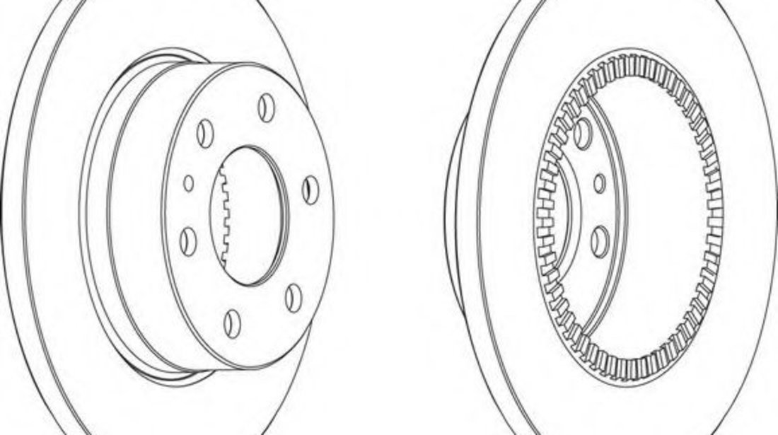 Disc frana IVECO DAILY IV caroserie inchisa/combi (2006 - 2012) FERODO FCR316A piesa NOUA