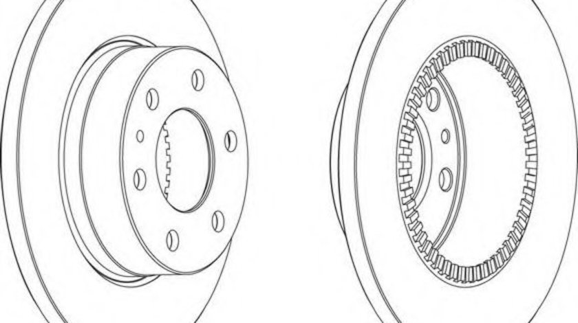 Disc frana IVECO DAILY IV caroserie inchisa/combi (2006 - 2012) FERODO FCR316A piesa NOUA