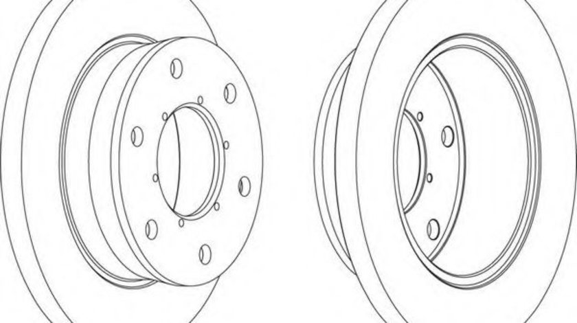 Disc frana IVECO DAILY IV caroserie inchisa/combi (2006 - 2012) FERODO FCR343A piesa NOUA