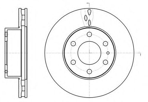 Disc frana IVECO DAILY IV caroserie inchisa/combi (2006 - 2012) REMSA 61062.10 piesa NOUA