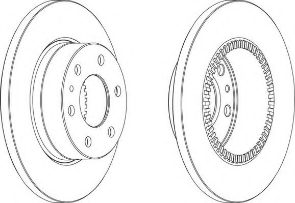 Disc frana IVECO DAILY IV platou / sasiu (2006 - 2011) FERODO FCR316A piesa NOUA
