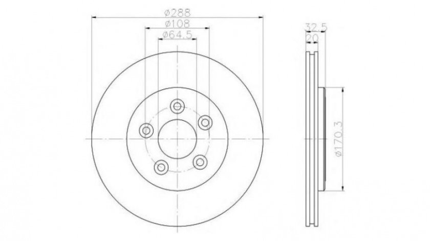 Disc frana Jaguar S-TYPE (CCX) 1999-2009 #2 09791110