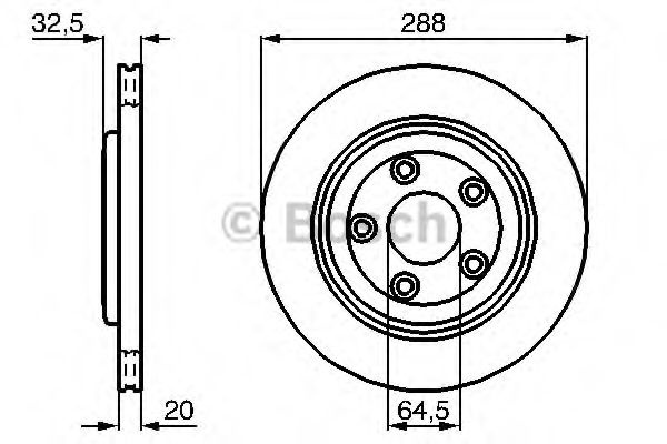 Disc frana JAGUAR S-TYPE (CCX) (1999 - 2009) BOSCH 0 986 478 777 piesa NOUA