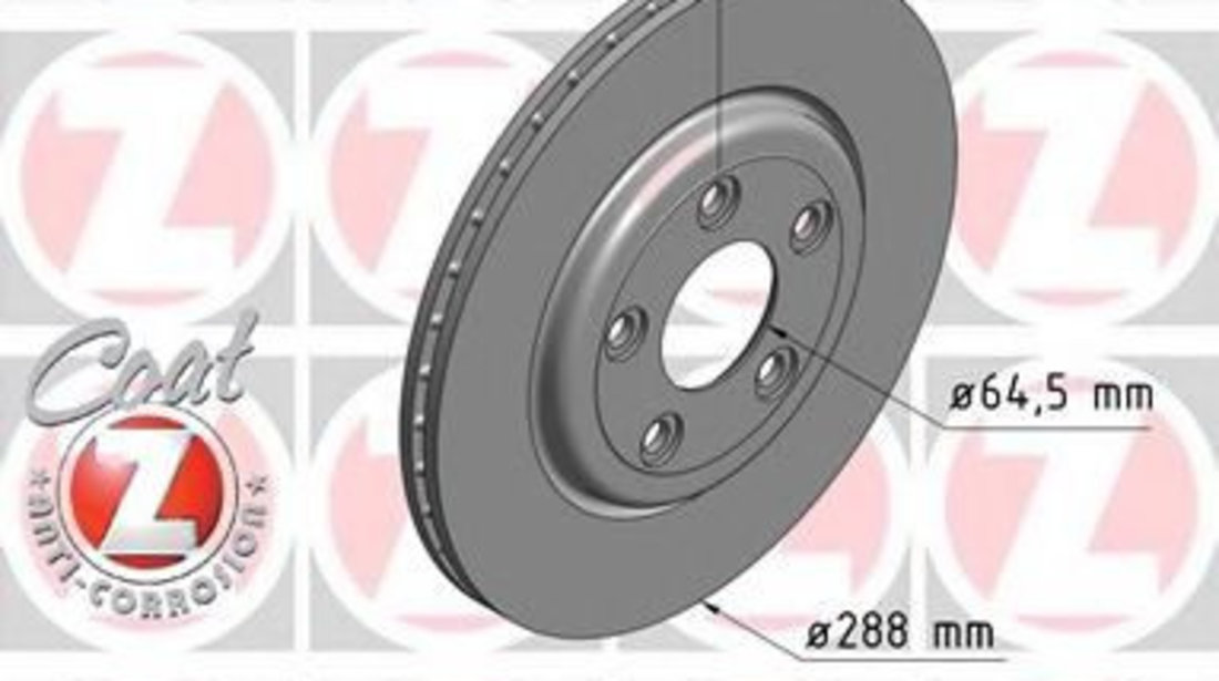 Disc frana JAGUAR S-TYPE (CCX) (1999 - 2009) ZIMMERMANN 290.2262.20 piesa NOUA