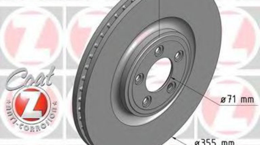 Disc frana JAGUAR S-TYPE (CCX) (1999 - 2009) ZIMMERMANN 290.2264.20 piesa NOUA