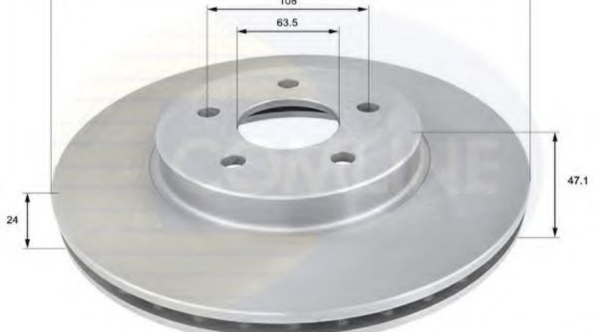 Disc frana JAGUAR X-TYPE (CF1) (2001 - 2009) COMLINE ADC1215V piesa NOUA