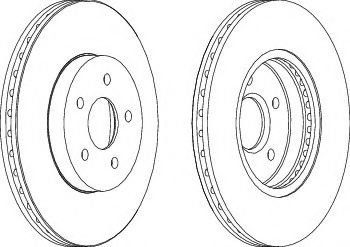 Disc frana JAGUAR X-TYPE (CF1) (2001 - 2009) FERODO DDF1125 piesa NOUA