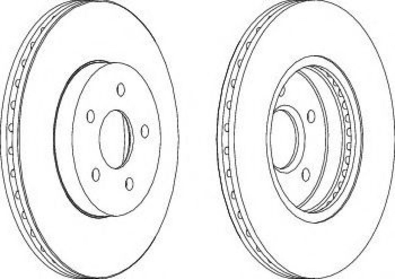 Disc frana JAGUAR X-TYPE (CF1) (2001 - 2009) FERODO DDF1125C piesa NOUA