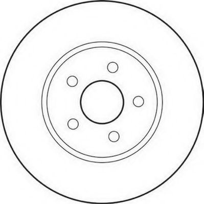 Disc frana JAGUAR X-TYPE (CF1) (2001 - 2009) JURID 562180JC piesa NOUA