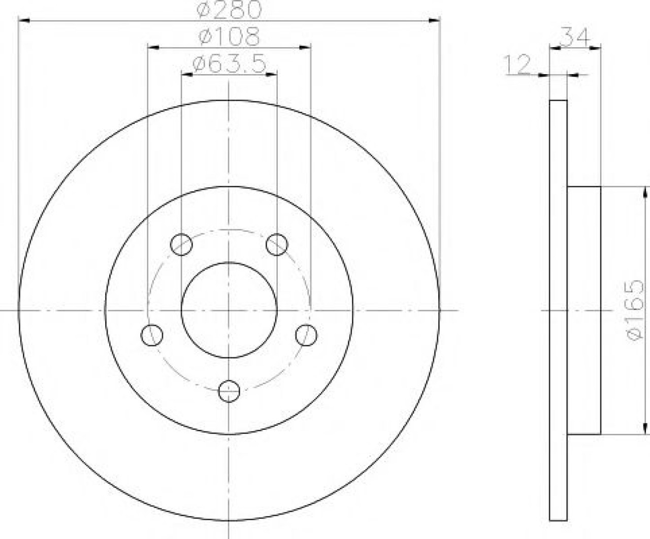 Disc frana JAGUAR X-TYPE (CF1) (2001 - 2009) TEXTAR 92109703 piesa NOUA