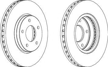 Disc frana JAGUAR XJ (NAW, NBW) (1996 - 2003) FERODO DDF1069 piesa NOUA