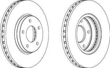 Disc frana JAGUAR XJ (NAW, NBW) (1996 - 2003) FERODO DDF1069 piesa NOUA
