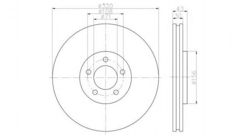 Disc frana Jaguar XJ (X350, X358) 2003-2009 #2 0986479627