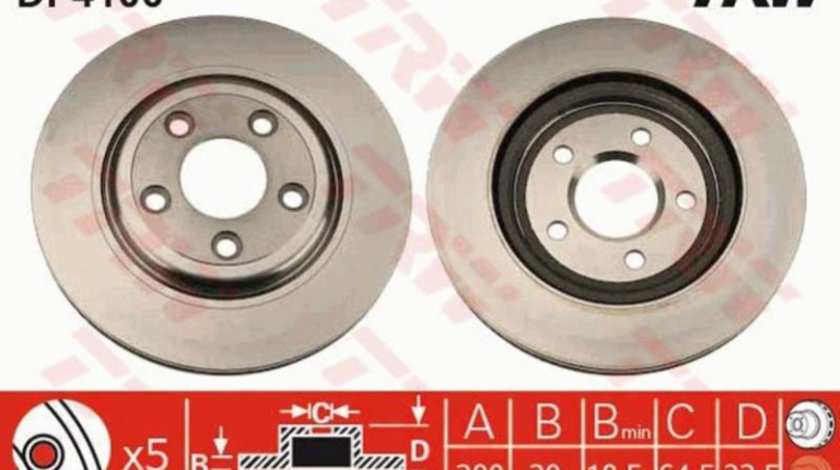 Disc frana Jaguar XJ (X350, X358) 2003-2009 #2 09791110