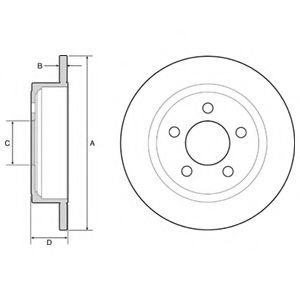 Disc frana JEEP CHEROKEE (KJ) (2001 - 2008) DELPHI BG4648 piesa NOUA
