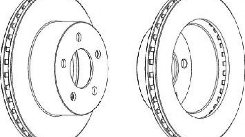 Disc frana JEEP CHEROKEE (XJ) (1983 - 2001) FERODO DDF1027 piesa NOUA