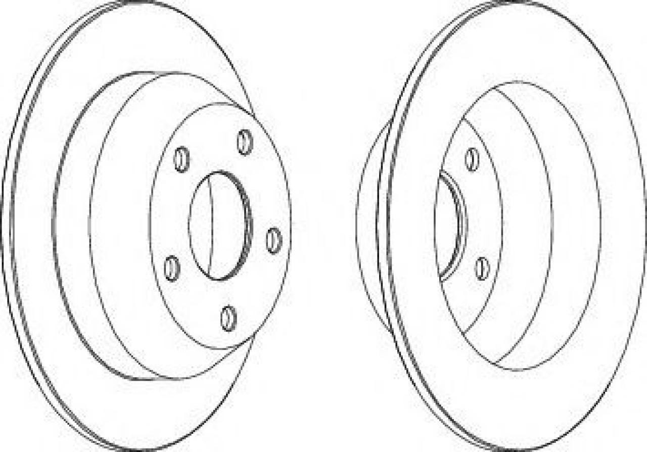 Disc frana JEEP CHEROKEE (XJ) (1983 - 2001) FERODO DDF1553C piesa NOUA