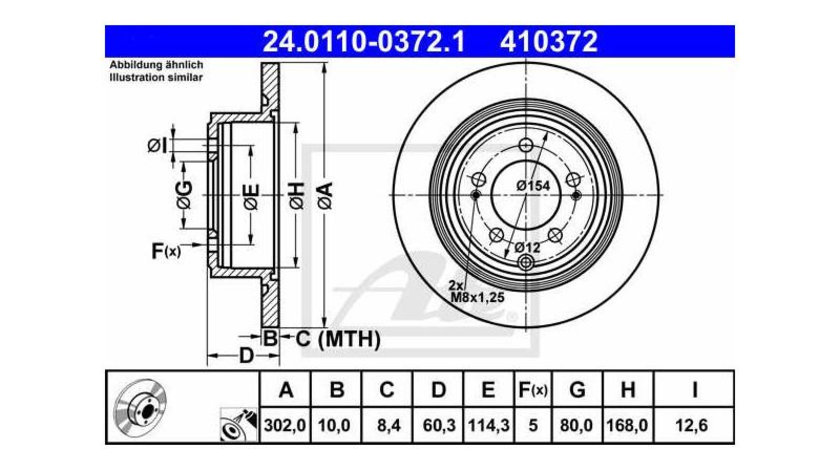 Disc frana Jeep COMPASS (MK49) 2006-2016 #2 04743999AA