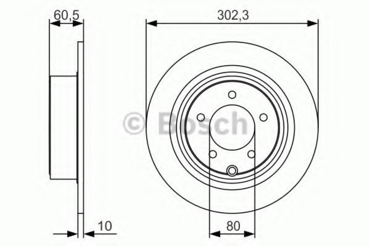 Disc frana JEEP COMPASS (MK49) (2006 - 2016) BOSCH 0 986 479 R07 piesa NOUA