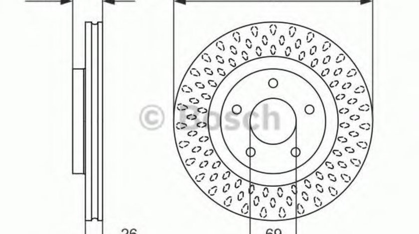 Disc frana JEEP COMPASS (MK49) (2006 - 2016) BOSCH 0 986 479 751 piesa NOUA