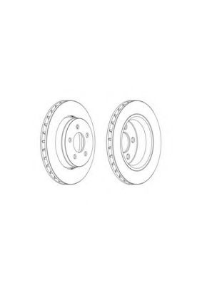 Disc frana JEEP COMPASS (MK49) (2006 - 2016) FERODO DDF1759 piesa NOUA