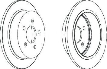 Disc frana JEEP GRAND CHEROKEE I (ZJ) (1991 - 1999) FERODO DDF1186 piesa NOUA