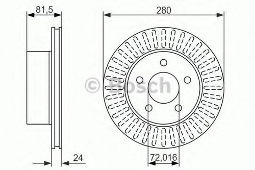 Disc frana JEEP GRAND CHEROKEE I (ZJ) (1991 - 1999) BOSCH 0 986 479 386 piesa NOUA
