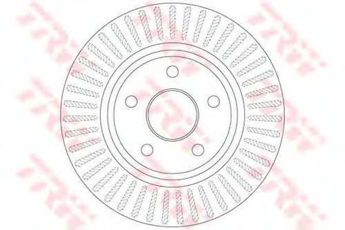 Disc frana JEEP GRAND CHEROKEE II (WJ, WG) (1998 - 2005) TRW DF6251 piesa NOUA
