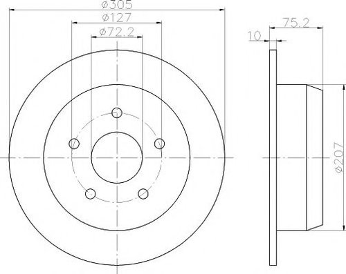 Disc frana JEEP GRAND CHEROKEE II (WJ, WG) (1998 - 2005) TEXTAR 92113700 piesa NOUA