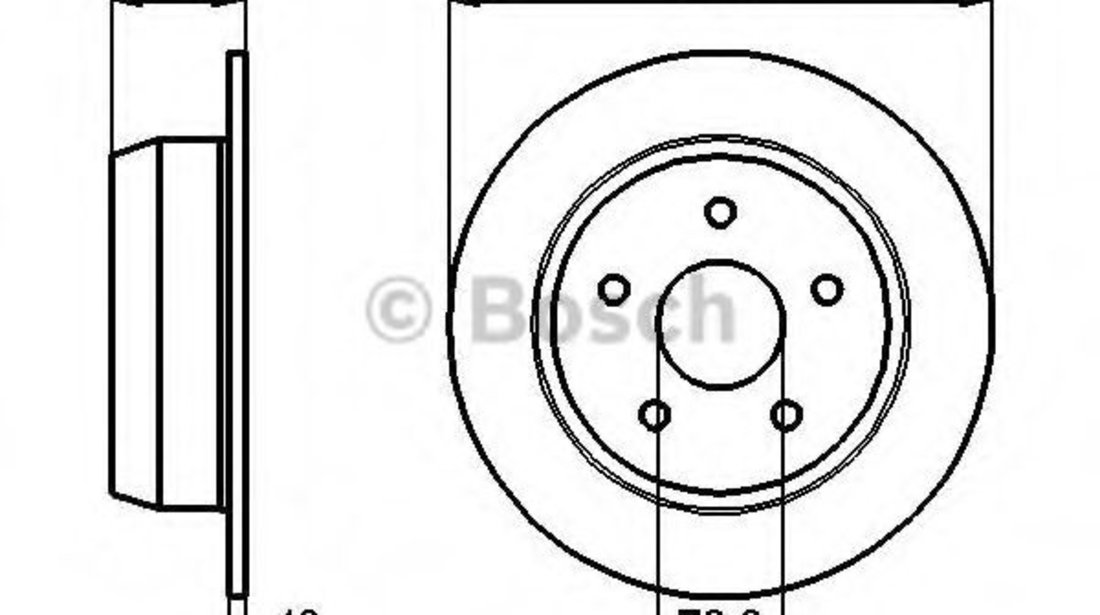 Disc frana JEEP GRAND CHEROKEE II (WJ, WG) (1998 - 2005) BOSCH 0 986 478 771 piesa NOUA