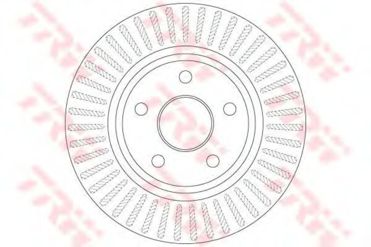 Disc frana JEEP GRAND CHEROKEE III (WH, WK) (2005 - 2010) TRW DF6251 piesa NOUA