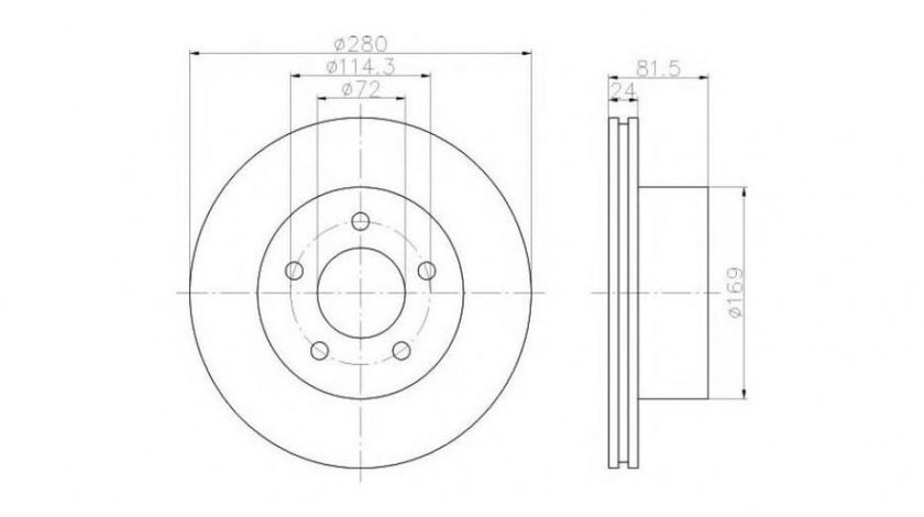 Disc frana Jeep GRAND CHEROKEE (ZJ) 1991-1999 #2 05015965AA