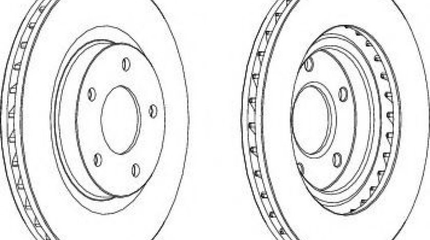 Disc frana JEEP PATRIOT (MK74) (2007 - 2016) FERODO DDF1624C piesa NOUA