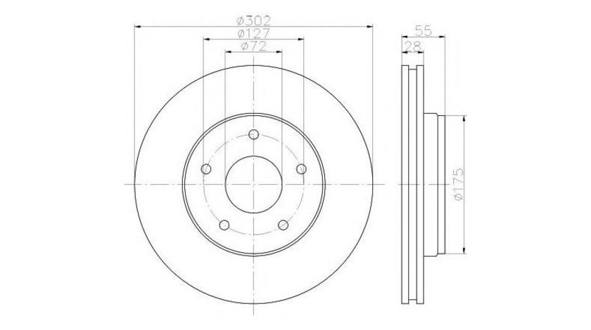 Disc frana Jeep WRANGLER III (JK) 2007-2016 #2 1421629