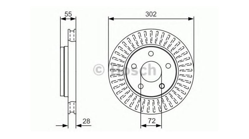 Disc frana Jeep WRANGLER III (JK) 2007-2016 #2 0986479C38