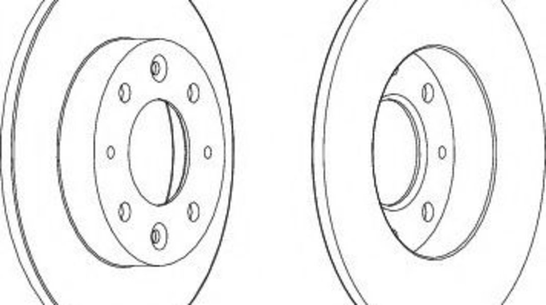 Disc frana KIA CARENS II (FJ) (2002 - 2006) FERODO DDF1395 piesa NOUA