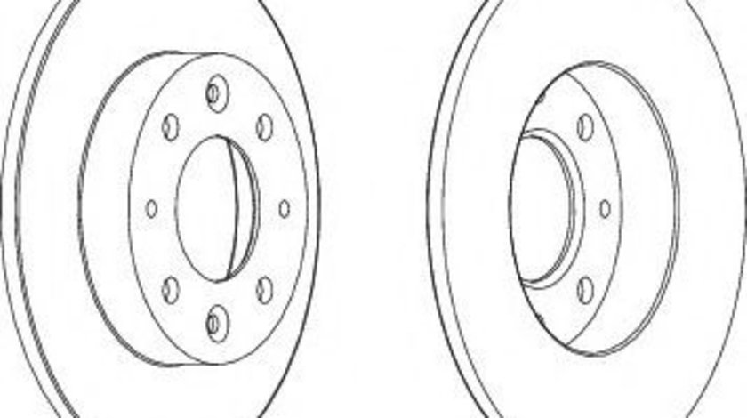 Disc frana KIA CARENS II (FJ) (2002 - 2006) FERODO DDF1395 piesa NOUA