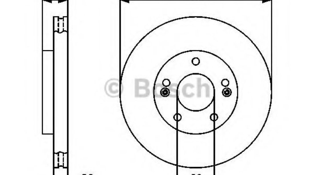 Disc frana KIA CARENS III (UN) (2006 - 2013) BOSCH 0 986 479 C13 piesa NOUA