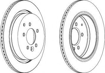 Disc frana KIA CARENS III (UN) (2006 - 2013) FERODO DDF1752 piesa NOUA
