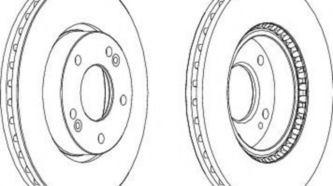 Disc frana KIA CARENS III (UN) (2006 - 2013) FERODO DDF1619 piesa NOUA